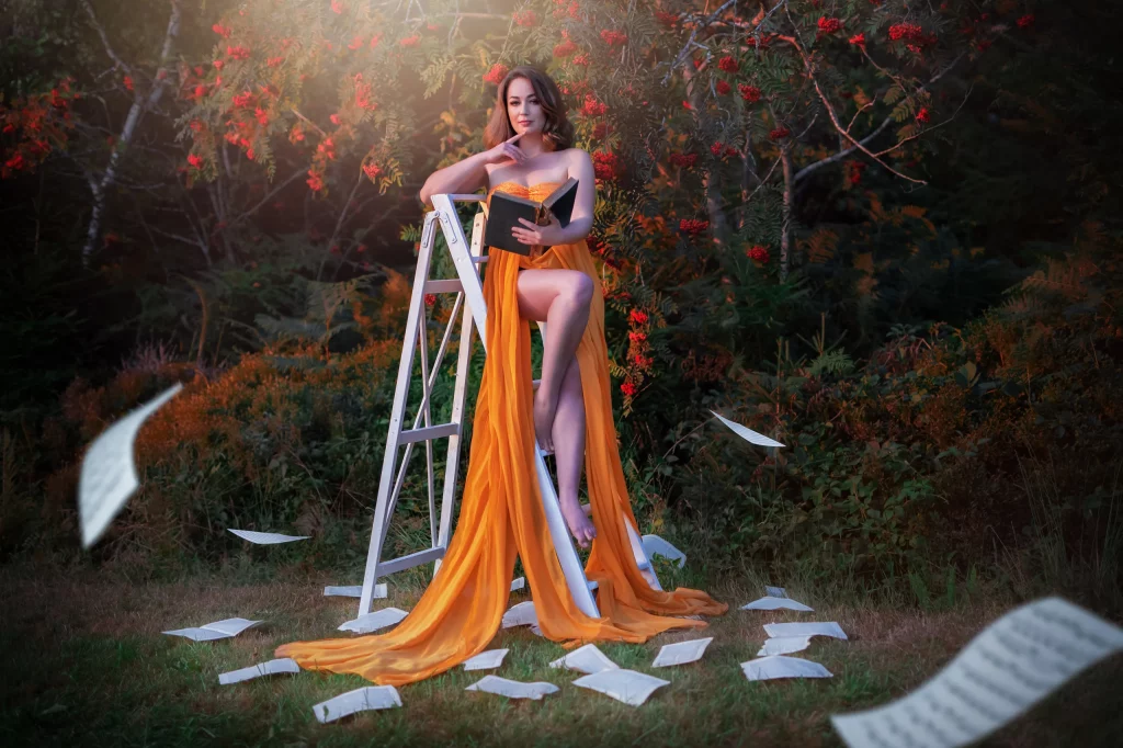 Flower-Power-Shooting-Premiere-Orange-Outfit-Fantasy