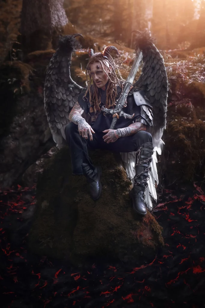 Dämon-Fotoshooting-Engel