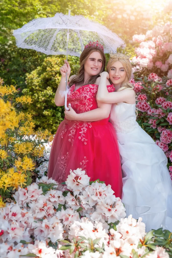 Freundinnen-Fotoshooting-Blumen-Frühling