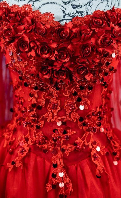 Red-Rot-Flower-Blumen-Dress-Outfit-Kostüme-Fotoshooting-Photoshooting-Spring-Schweiz 3